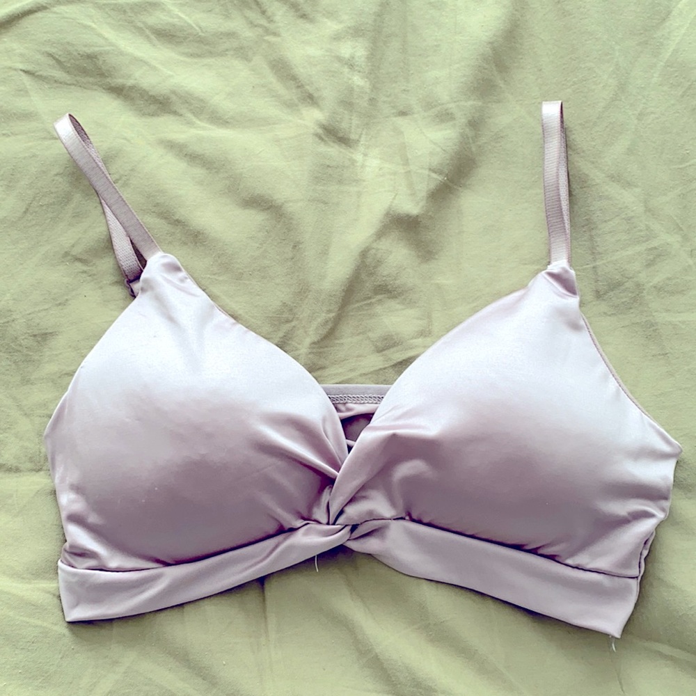 Shein Lavender Silk Bralette Top